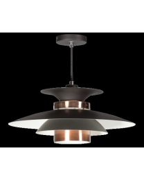 Lampe Pendante Noire Avec Cuivre