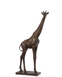 Girafe Resine Marron Small