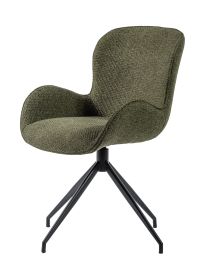 Upholstered Revolving Chair Moss Color - Per 2