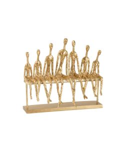 7 Personnes Assises + Banc Resine Or