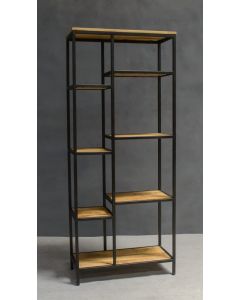 Rack Industriel, Métal Et Bois De Manguier